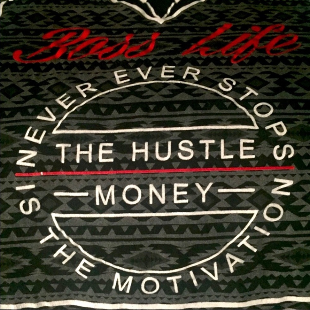 Hot Topic 2 Monkeys Side Hustle Tank True Black "Boss Life” Top New - Picture 3 of 10